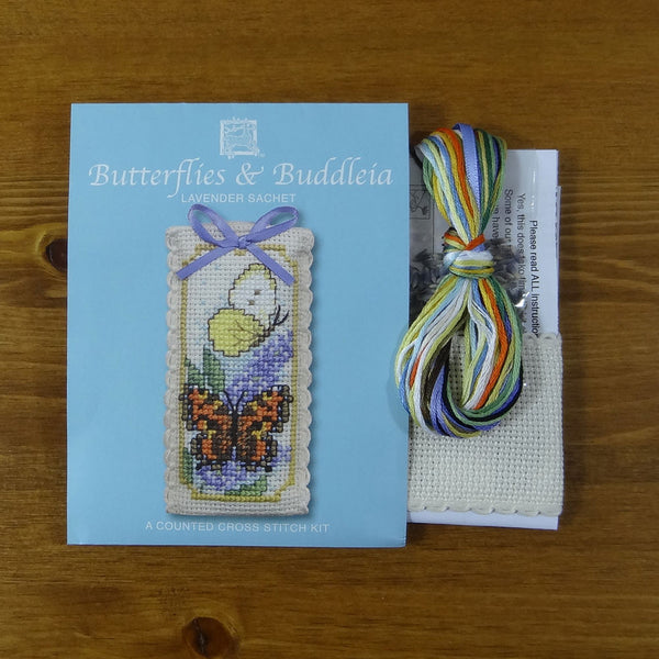 Textile Heritage Counted Cross Stitch Bookmark Kit - Lavender 